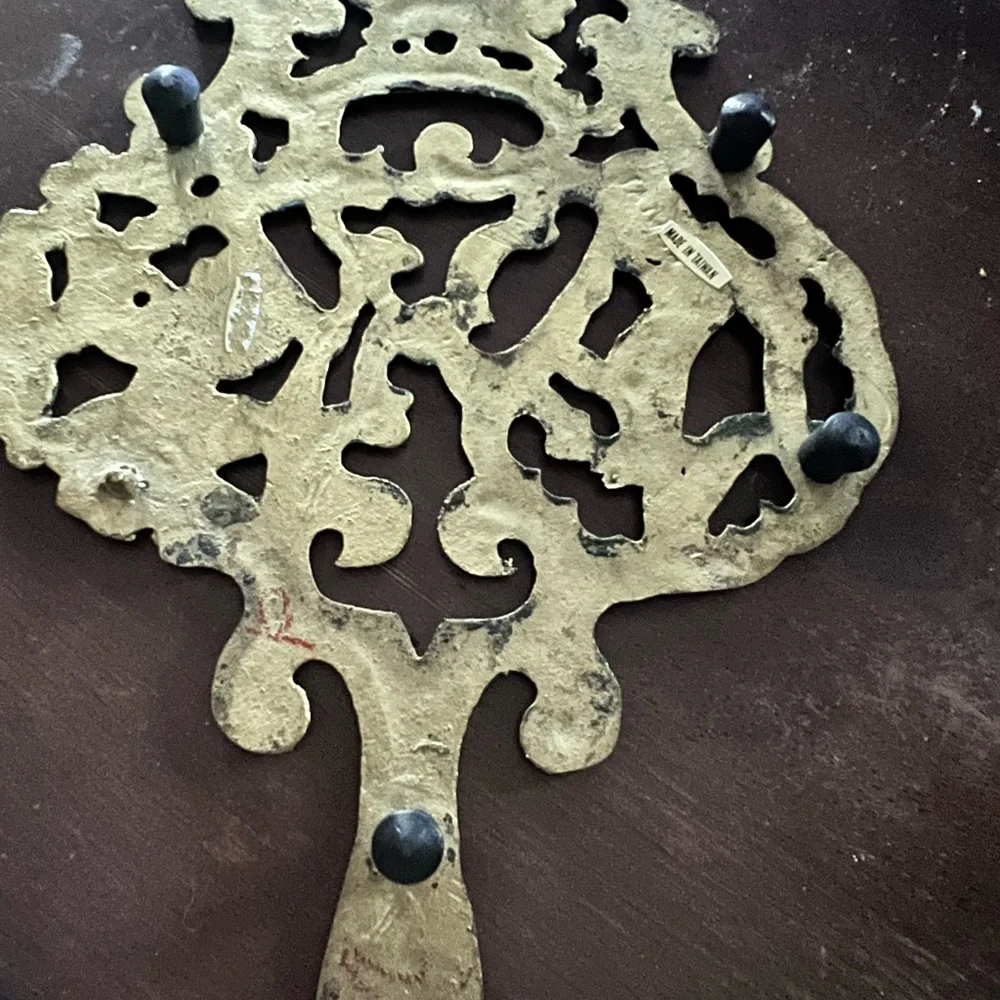Vintage brass teapot rest trivet‎ English style lion squirrel & other animals